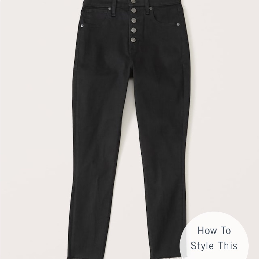 Abercrombie and Fitch curve love, high rise super skinny ankle